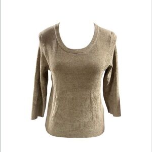 Another Love Light Olive Chenille Ribbed Top